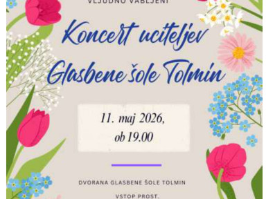 Koncert učiteljev GŠ Tolmin